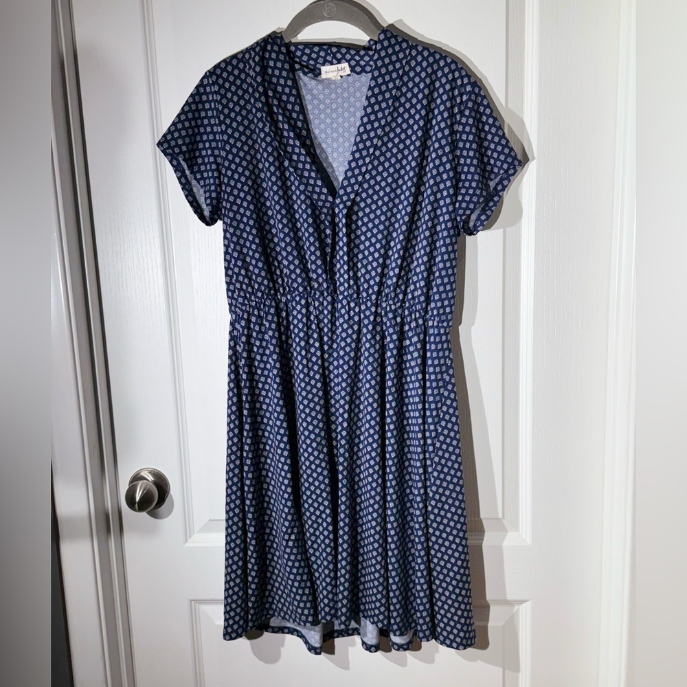 Blue Patterned Dress
